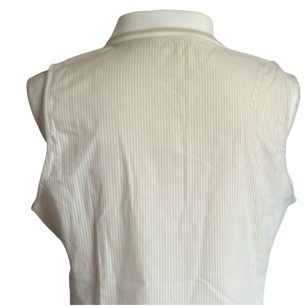 Tuckernuck Sport Sleeveless Shift Dress Size L Beige Collared Golf Resort NWT - Picture 5 of 7